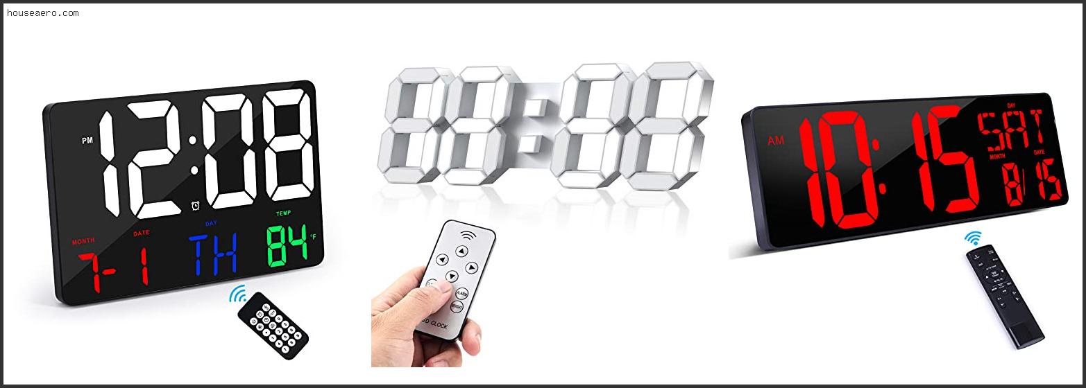 Best Alarm Clock With Remote